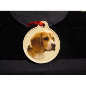  Sculpted Ceramic Beagle Christmas Ornament Everything 