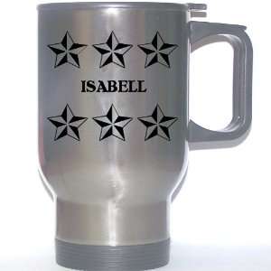 Personal Name Gift   ISABELL Stainless Steel Mug (black 