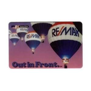 Collectible Phone Card: Re/Max Realty Out In Front Hot Air Balloons 