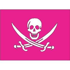  Pirate Flag Pink / Mousepad / Mousepad: Everything Else