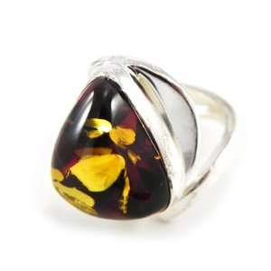  Ring silver Chloé amber.: Jewelry