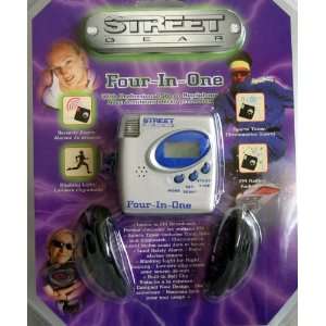 Street Gear Four In One Radio   Sports Timer   Blinking Light   Safety 