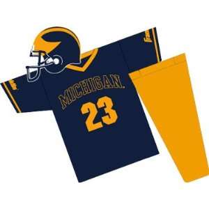 Michigan Wolverines Youth NCAA Team Helmet and Uniform Set 