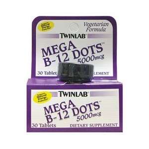    Twinlab   B 12 MEGA DOTS 5,000 MCG 30S