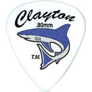  Clayton Sand Shark Acetal Grip Guitar Pick 6 Pack 1.0MM 