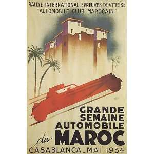  AUTOMOBILE CAR WEEK MAROC MOROCCO CASABLANCA 1934 VINTAGE 