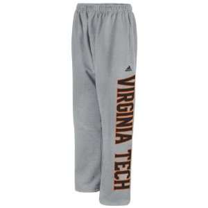  Virginia Tech Hokies adidas Grey Fleece Sweatpants: Sports 