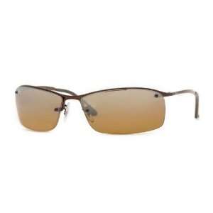  Ray Ban RB3183 Brown/Brown Polorized Mirror 014/84 63mm 