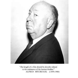 Alfred Hitchcock The Length of a Film.of the Human Bladder. Quote 