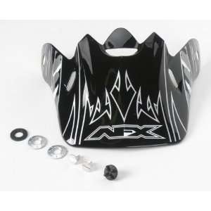   : AFX Helmet Peak , Color: Silver, Style: Skull 0132 0376: Automotive
