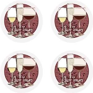  Set of Four Group Therapy Occasions Drink Coasters   Style 