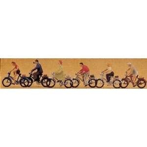  : CYCLISTS   PREISER HO SCALE MODEL TRAIN FIGURES 10091: Toys & Games