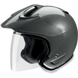   Open Face Motorcycle Helmet Silver Small S 0104 0742: Automotive
