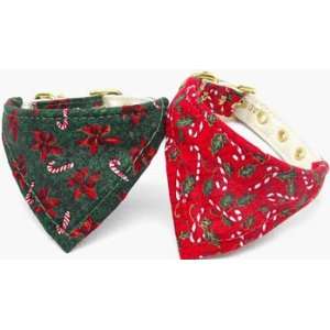  Holiday Candy Cane Dog Collar Bandana Set Size 14 Kitchen 