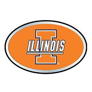 Illinois Illini Color Auto Emblem:  Sports & Outdoors