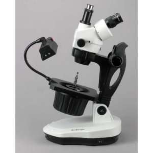 5X 90X Advanced Jewel Gem Stereo Zoom Microscope + 3MP Camera 