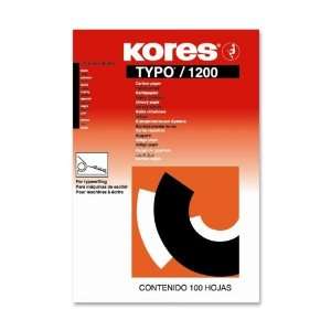 Industrias Kores De Mexico KORPEN11BK Pencil Carbon Paper, 100 Sheets 