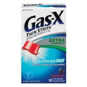  Gas X Extra Strength Thin Strips Cinnamon 18: Health 