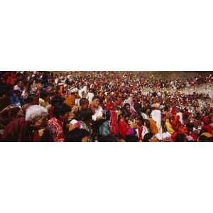  Crowd Watching a Traditional Festival, Tsechu Festival 