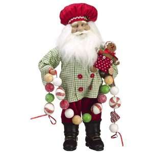   Kisses Candy Chef Santa Claus Table Top Figure 