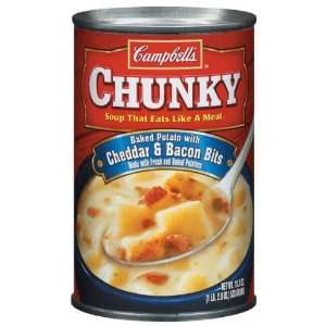 Campbells Chunky Soup Cheddar & Bacon Bits   12 Pack:  