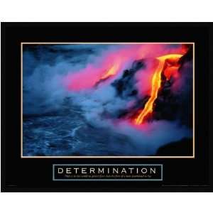 Determination Volcano Framed Motivational Poster Patio 