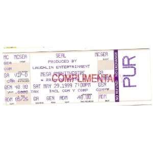  May 29th 1999 SEAL full Concert ticket 