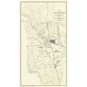   : CORINTH MISSISSIPPI (MS) BATTLE CIVIL WAR MAP 1862: Home & Kitchen