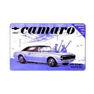  1967 CHEVROLET CAMARO Owners Manual User Guide: Everything 
