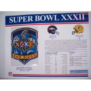  1997 Denver Broncos vs Green Bay Packers NFL Super Bowl 32 
