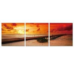  Elementem Photography Sunset on the Beach Wall Art