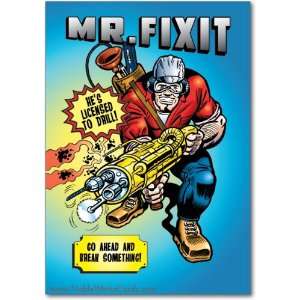  Funny Fathers Day Card Mr. Fixit Humor Greeting Ron Kanfi 