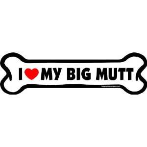   Inch by 6 Inch Car Magnet Big Bone, I love My Big Mutt