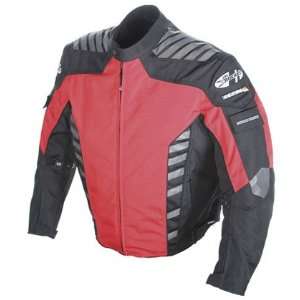  Joe Rocket Airborne Textile Motorcycle Jacket Red/Black 