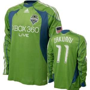 Steve Zakuani Game Used Jersey: Seattle Sounders #11 Long Sleeve Home 