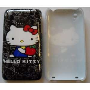  Hello Kitty Snap on Hard Shell Phone Case Black for iPhone 