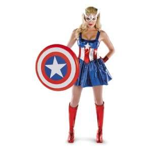  Captain America Deluxe Female: Home & Kitchen