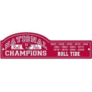   Champions Crimson 13X Champs Street Sign (): Sports & Outdoors