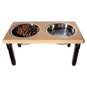   Products Stainless Steel Double Diner 2 Quart Oak: Pet Supplies