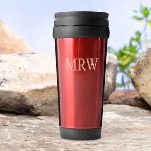  Personalized On the Go Red Travel Tumbler