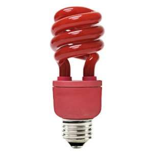   Light Bulb   Compact Fluorescent   60 Watt Equal   Red Party Light