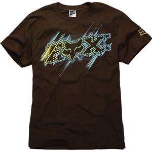  Fox Racing Hysteria T Shirt   Small/Dark Brown: Automotive