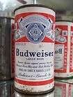 BUDWEISER WITH BOTTLE 2 CITY OLD FLAT TOP BEER CAN 44 6  