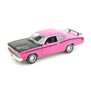  1971 Plymouth Duster 340 1/24 Pink: Toys & Games