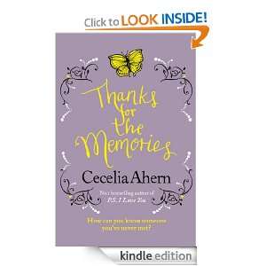 Thanks for the Memories Cecelia Ahern  Kindle Store