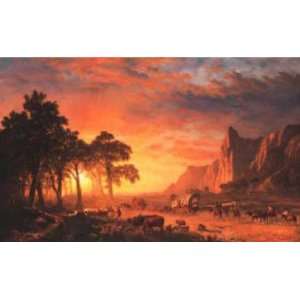  Albert Bierstadt 33W by 20.38H  The Oregon Trail 