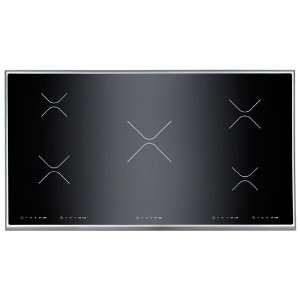   36 Cooktop   5 Induction Zones   Black with Stainless Trim Kitchen