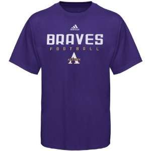  adidas Alcorn State Braves Purple Sideline T shirt: Sports 