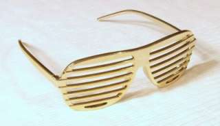   Gold Stunna Shutter Shade Sunglasses! Rave Kanye Stunner Shutta  