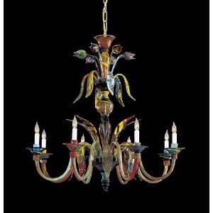  Metropolitan C7056/8, Camer Large Murano Glass 1 Tier 